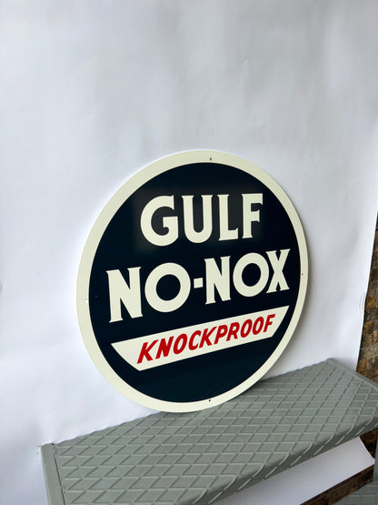 Gulf No - Nox Motor Oil Metal Tabela