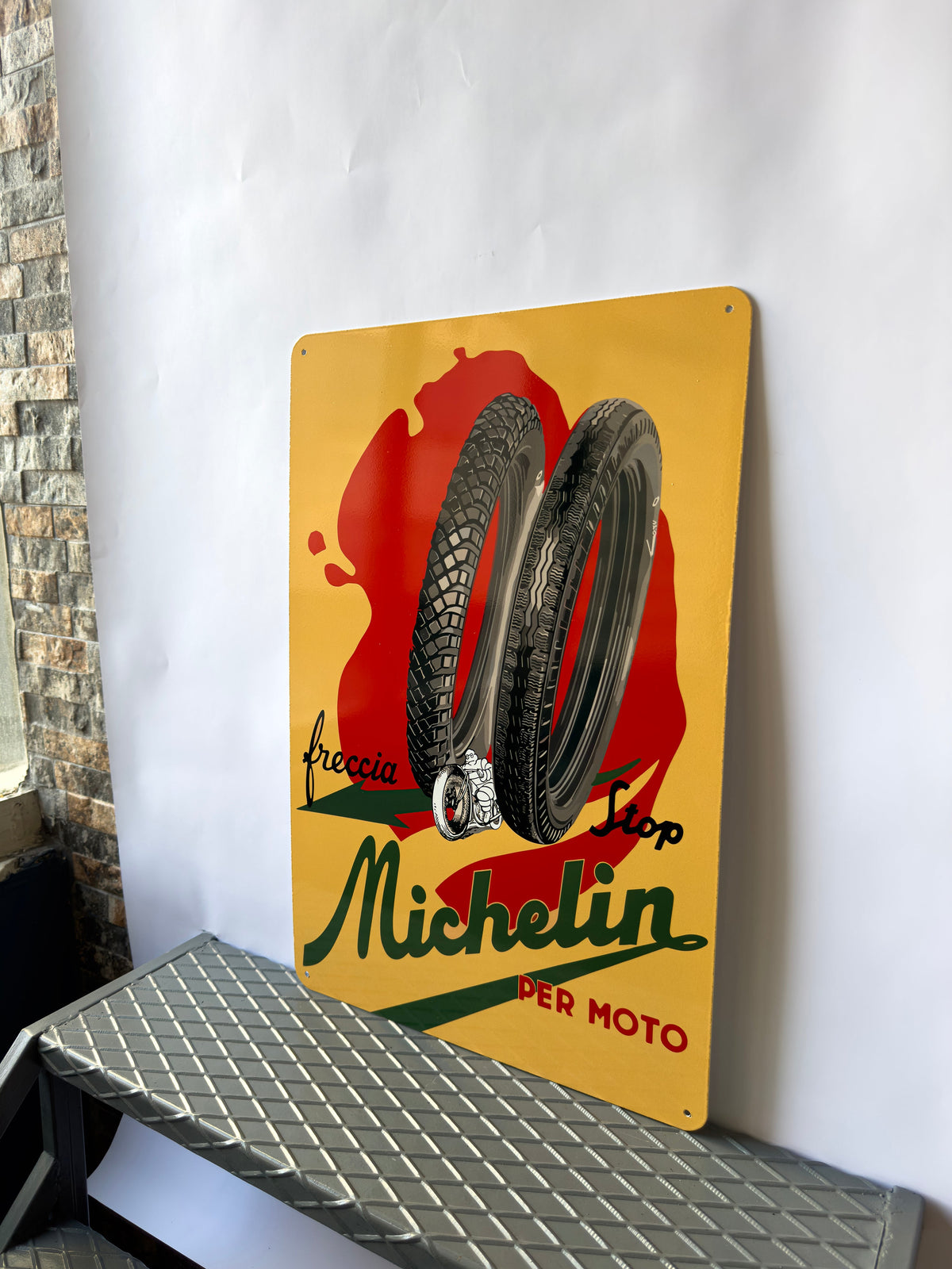 Michelin Freccia Stop Metal Tabela