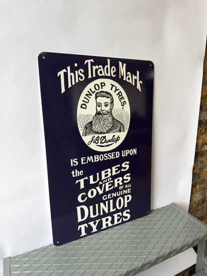 Dunlop Tyres Metal Tabela