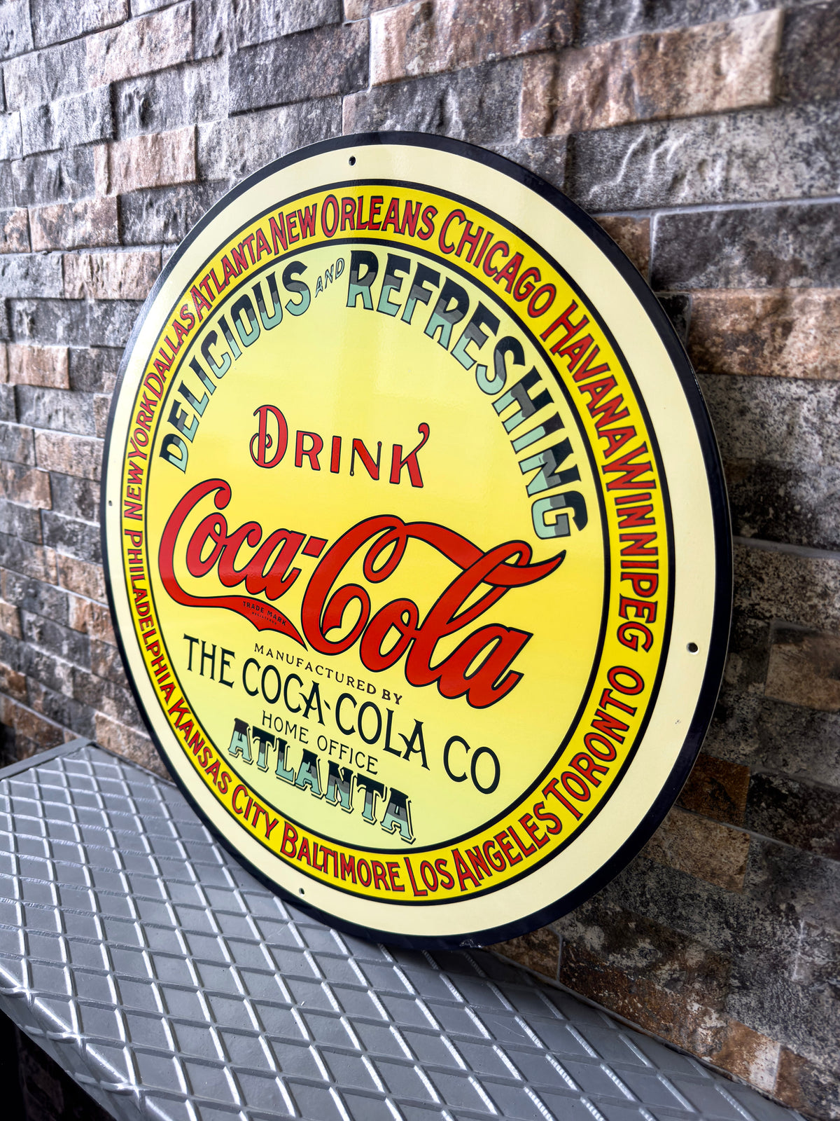 Coca Cola - Bar Metal Tabela