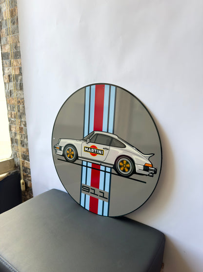 Porsche 911 - Racing Car Metal Tabela