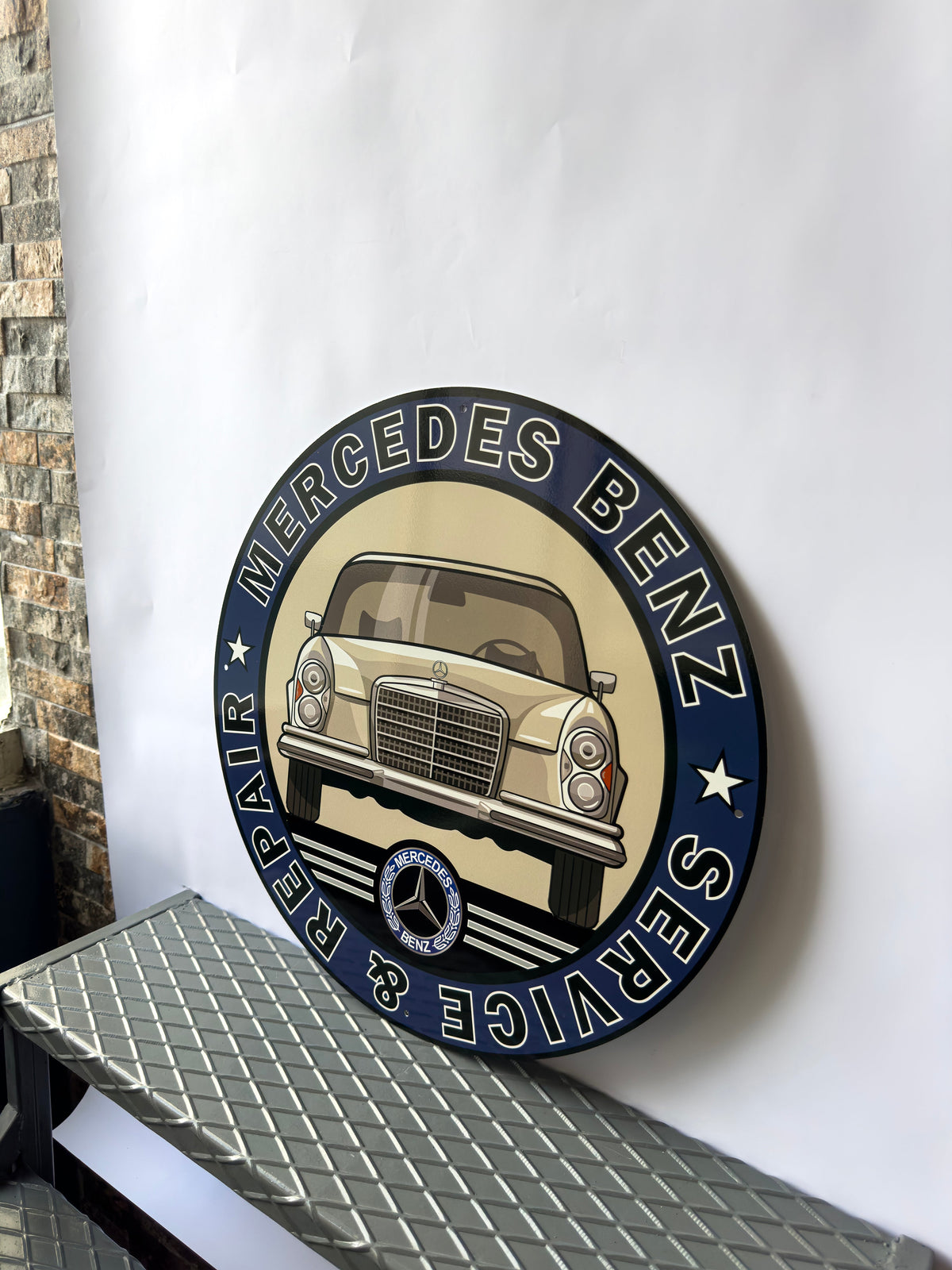 Mercedes Benz W108 1971 - Garage, Service Metal Tabela