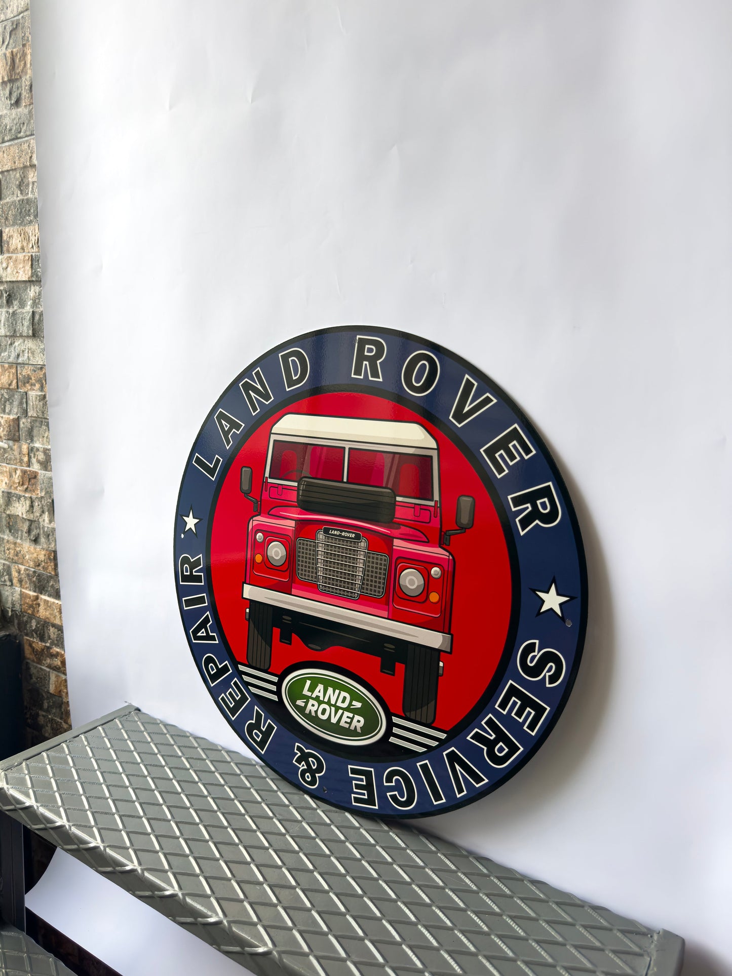 Land Rover Metal Tabela