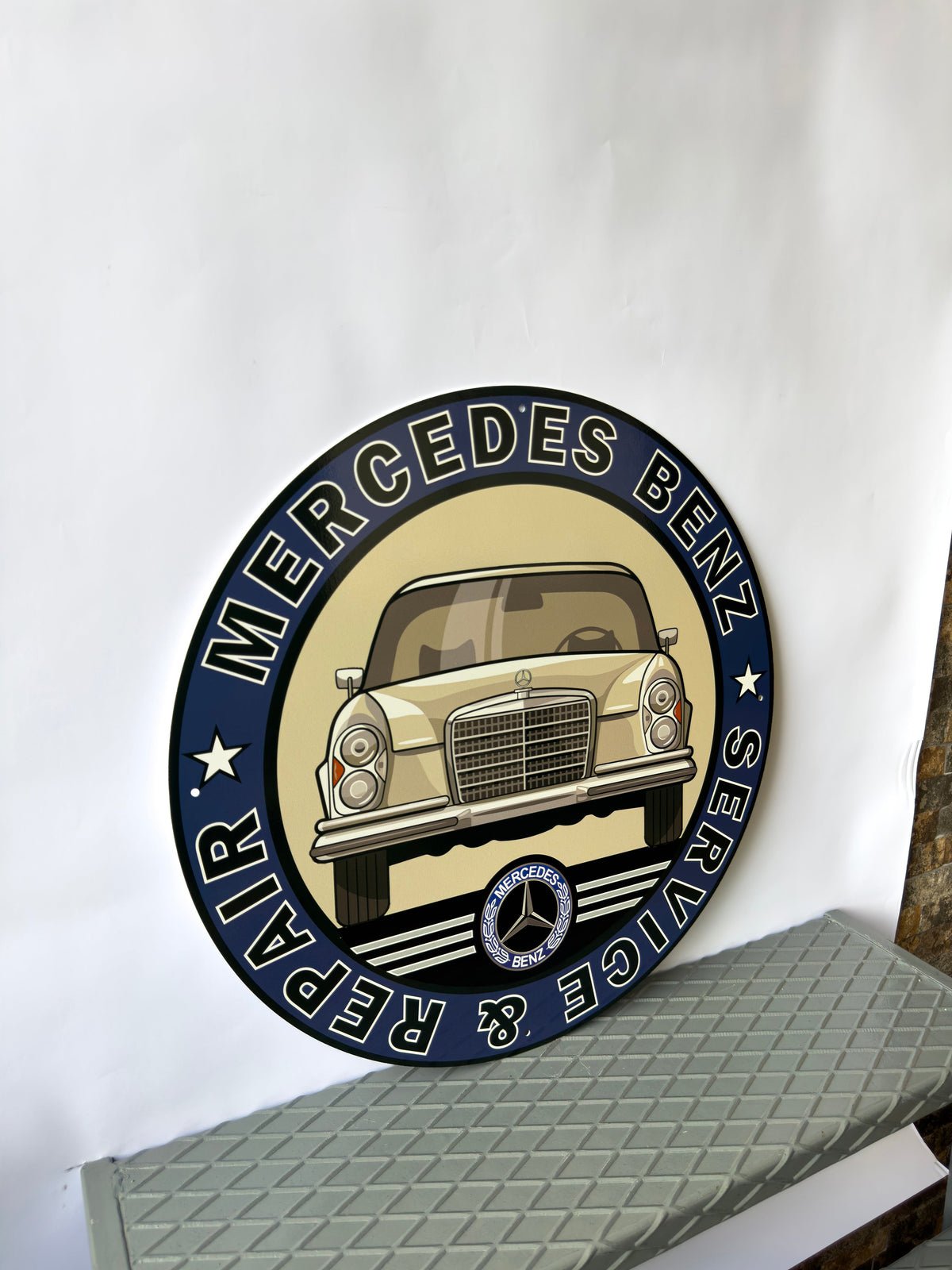 Mercedes Benz W108 1971 - Garage, Service Metal Tabela