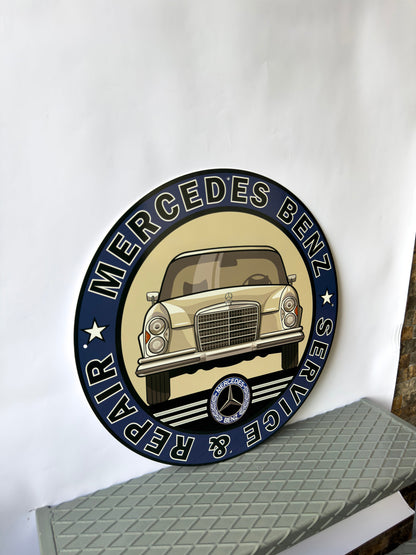 Mercedes Benz W108 1971 - Garage, Service Metal Tabela