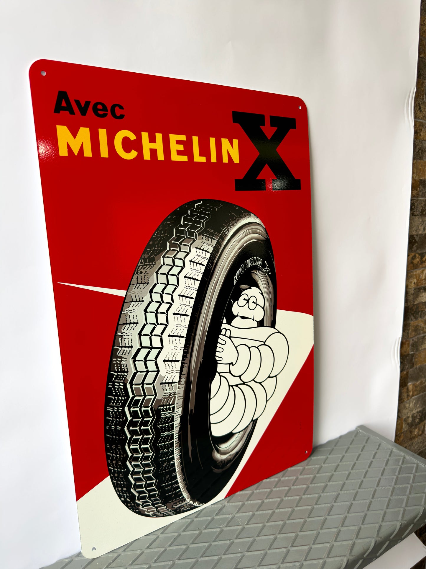 Michelin X, Bibendum Metal Tabela
