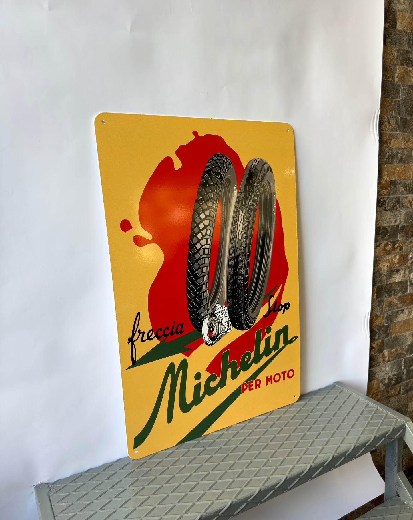 Michelin Freccia Stop Metal Tabela