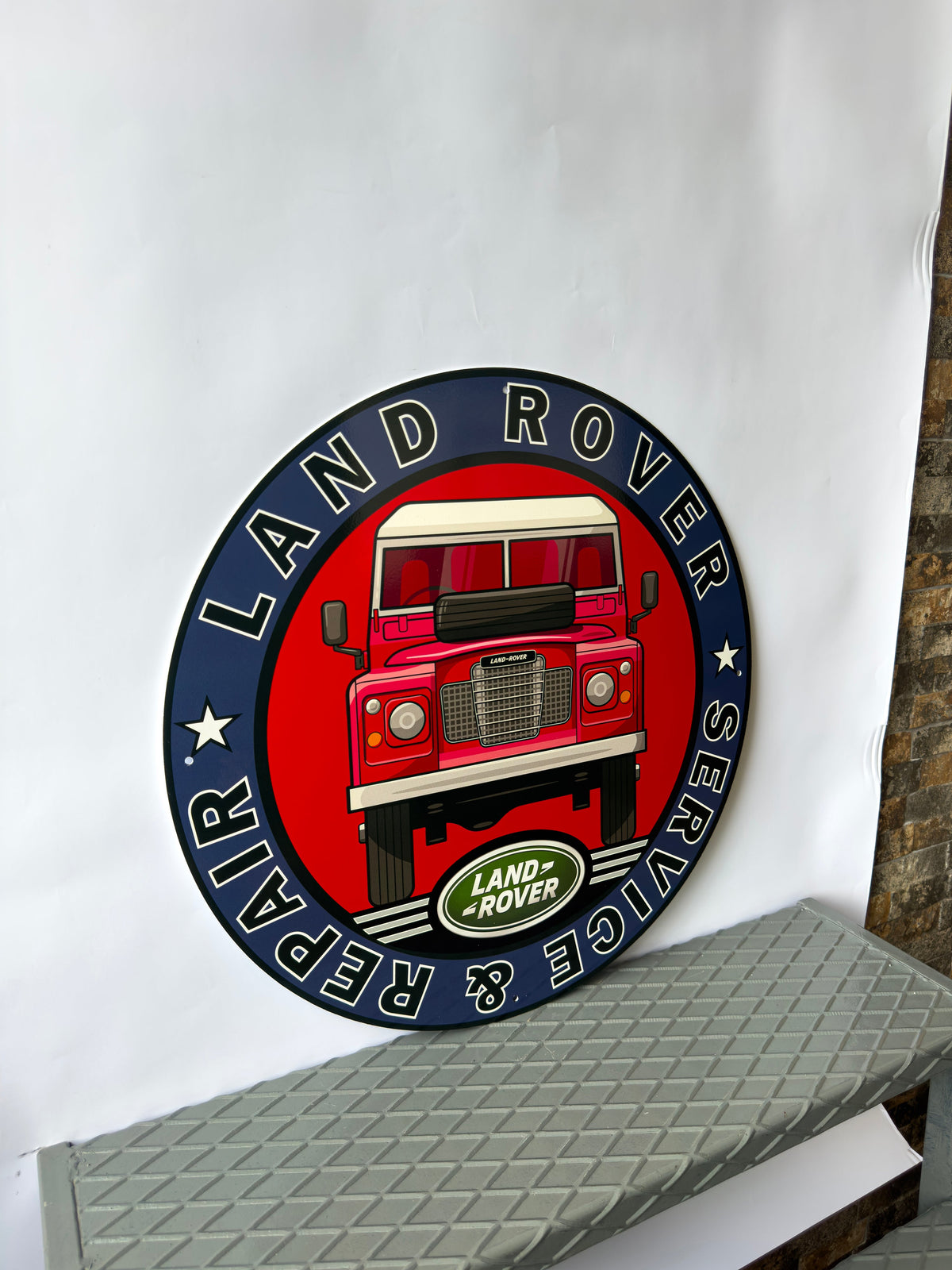 Land Rover Metal Tabela