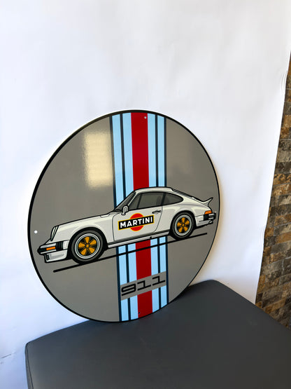 Porsche 911 - Racing Car Metal Tabela