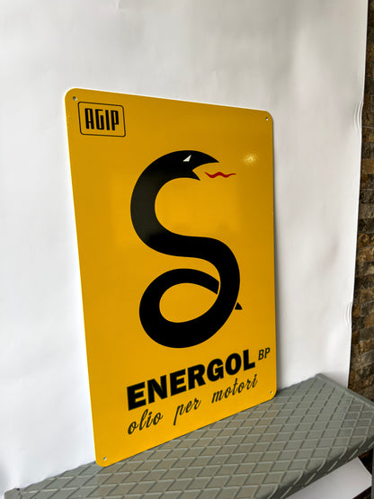 BP Agip Energol Motor Oil Metal Tabela