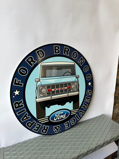 Ford Bronco Service Metal Tabela