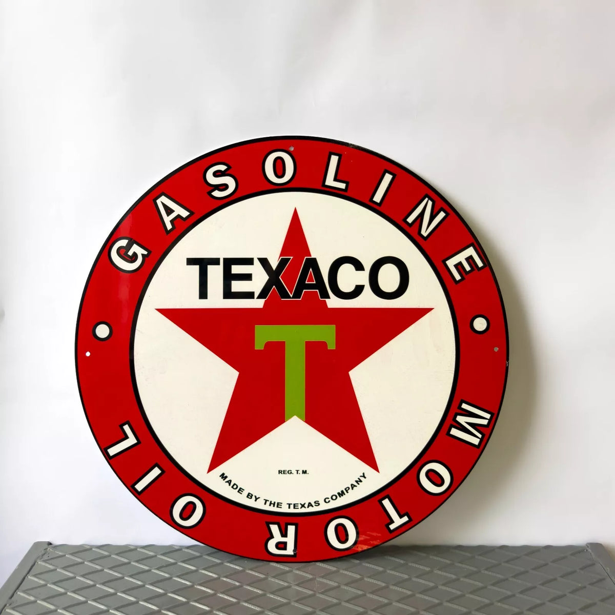 Texaco Gasoline Motor Oil Metal Tabela