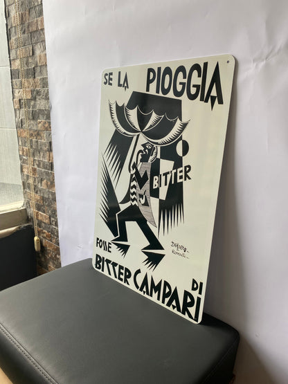 Bitter Campari Pioggia Metal Tabela