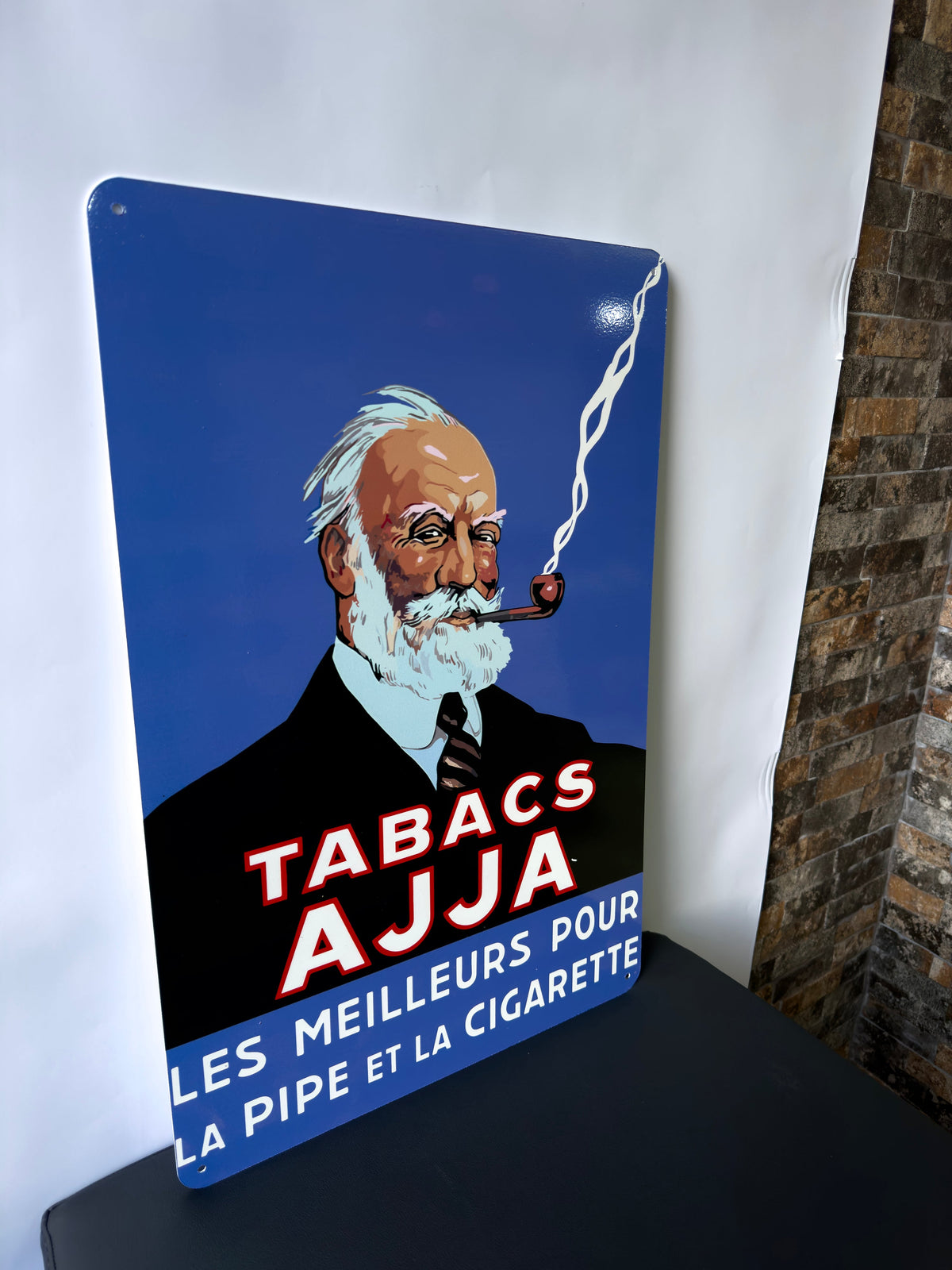 Tabacs Ajja - Vintage Tobacco Cigarette Metal Tabela