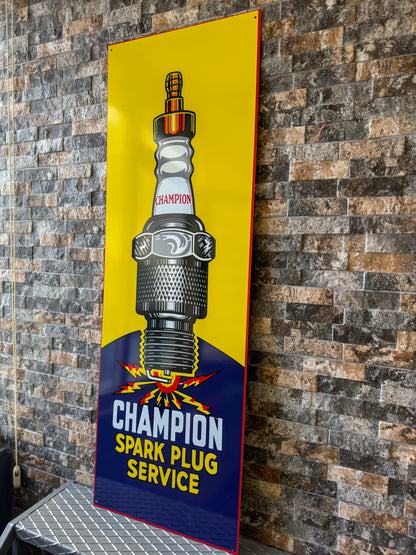 Champion Spark Plug - XXXL Man Cave & Garage Metal Tabela