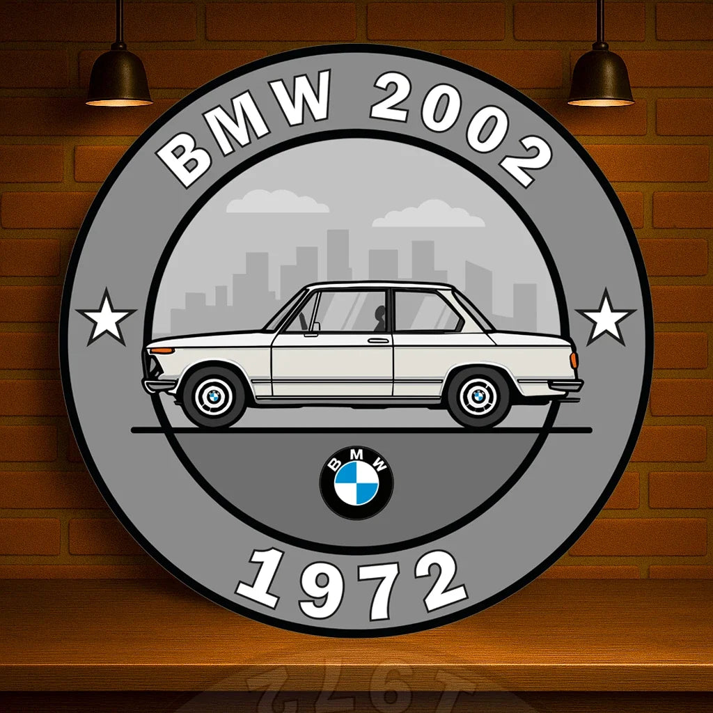 BMW 2002 The Birth of the Ultimate Driving Machine (1972) Metal Tabela