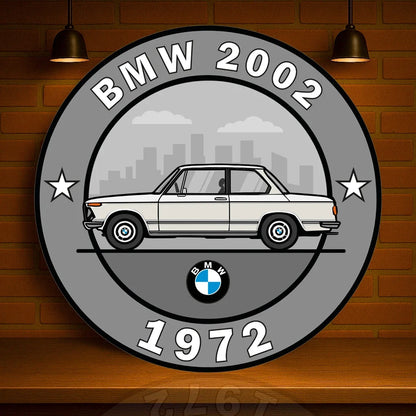 BMW 2002 The Birth of the Ultimate Driving Machine (1972) Metal Tabela
