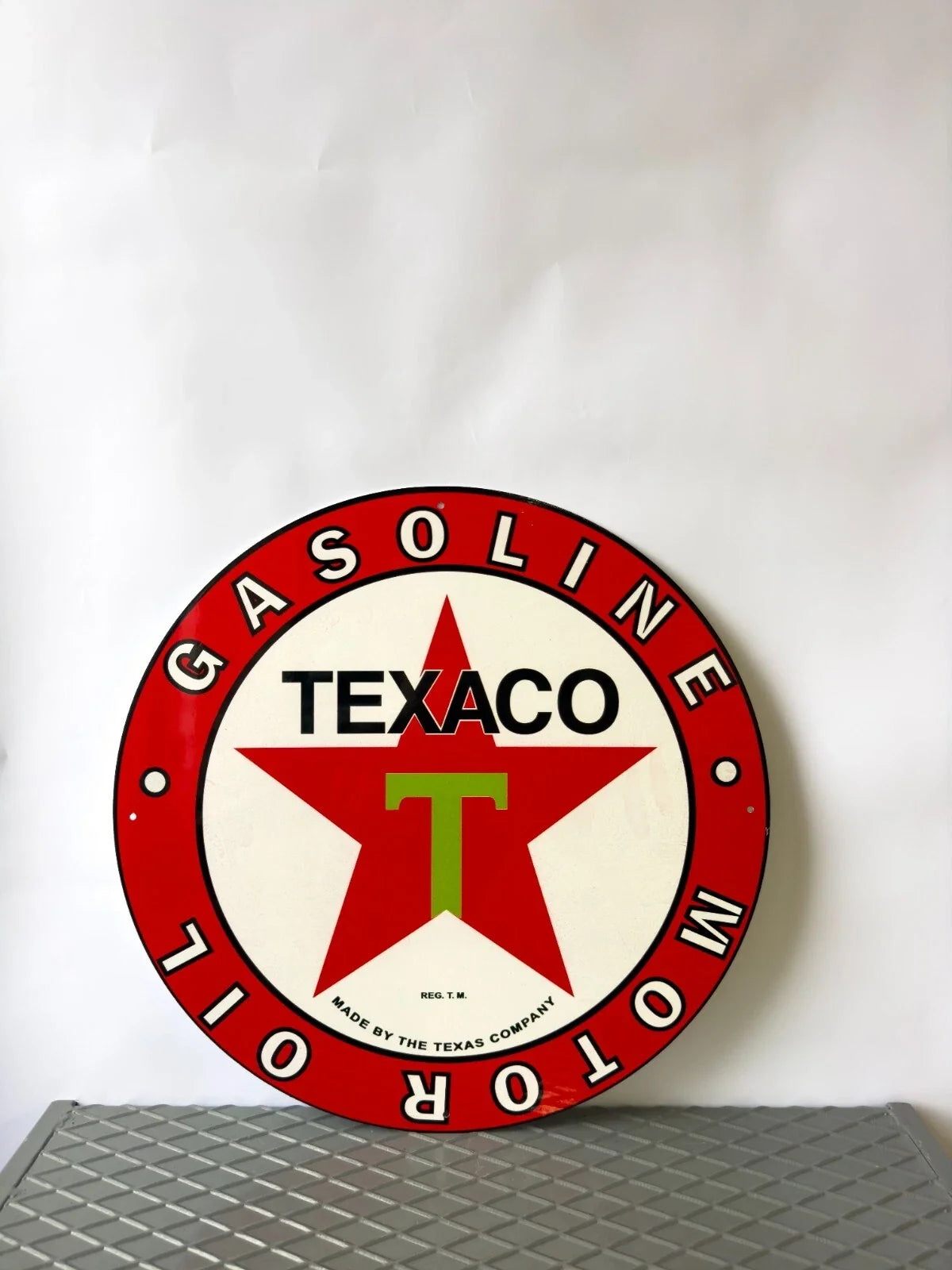 Texaco Gasoline Motor Oil Metal Tabela
