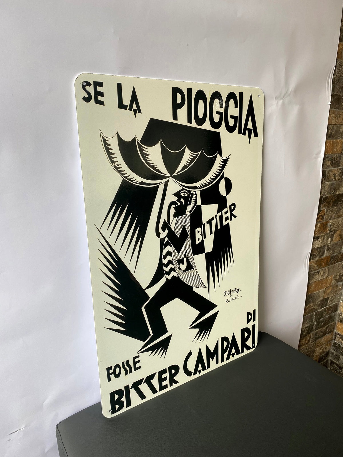 Bitter Campari Pioggia Metal Tabela
