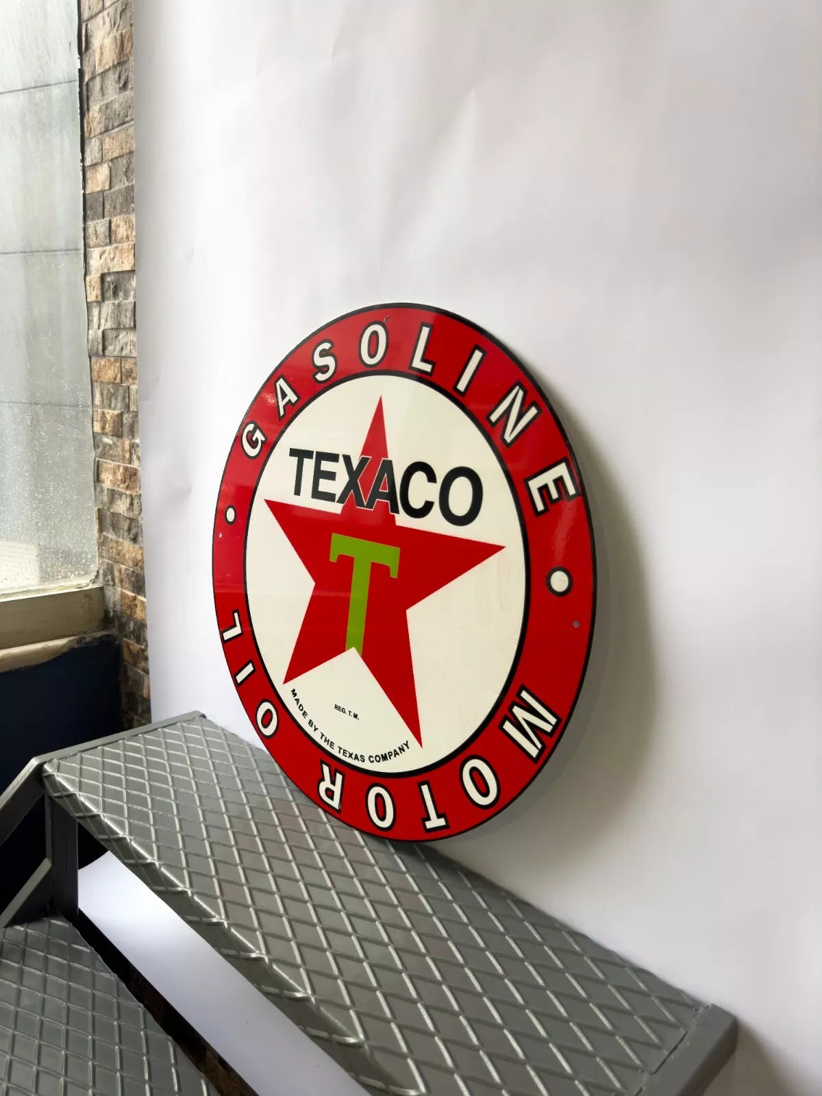 Texaco Gasoline Motor Oil Metal Tabela