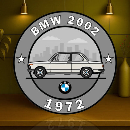 BMW 2002 The Birth of the Ultimate Driving Machine (1972) Metal Tabela