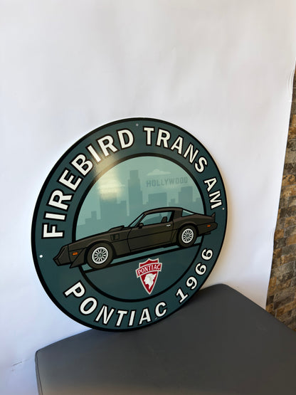 Pontiac 1966 Firebird - Vintage Garage Metal Tabela