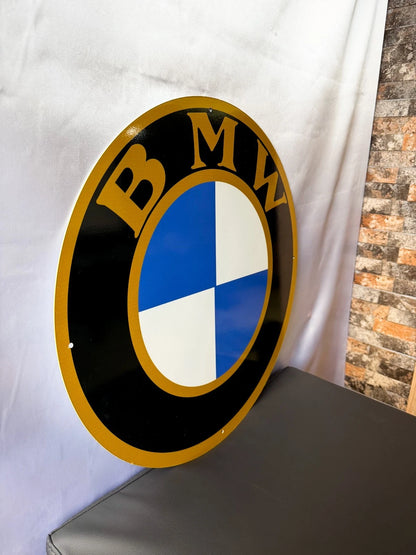 1917 BMW First Roundel Crest - Aviation Roots Metal Tabela