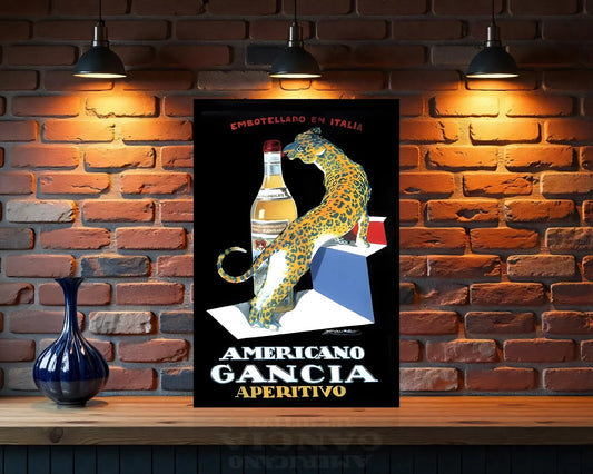 Americano Gancia Aperitivo Metal Tabela