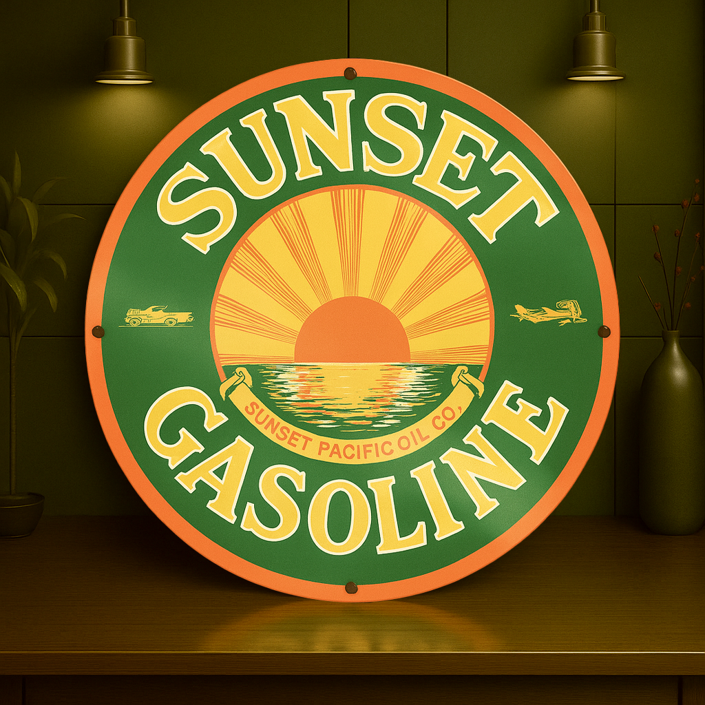 Sunset Gasoline Metal Tabela