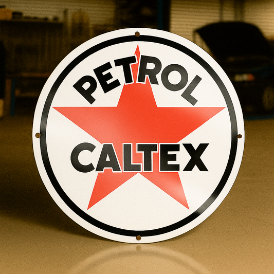 PETROL CALTEX Metal Tabela