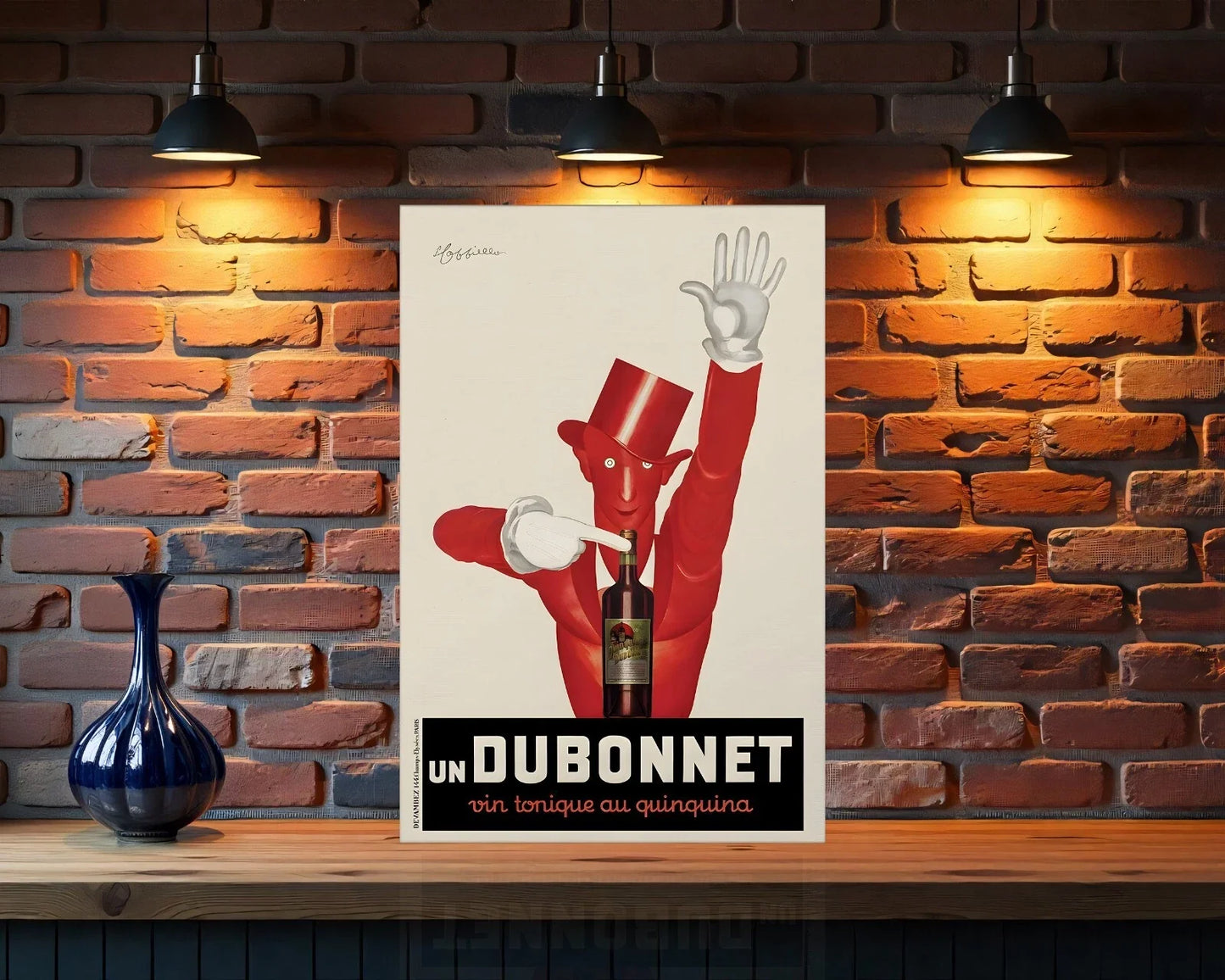 Un Dubonnet Vintage Metal Tabela