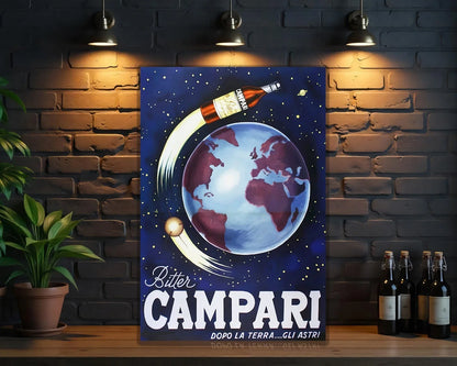 Campari Dopo La Terra... Gli Astri SPACE World Metal Tabela