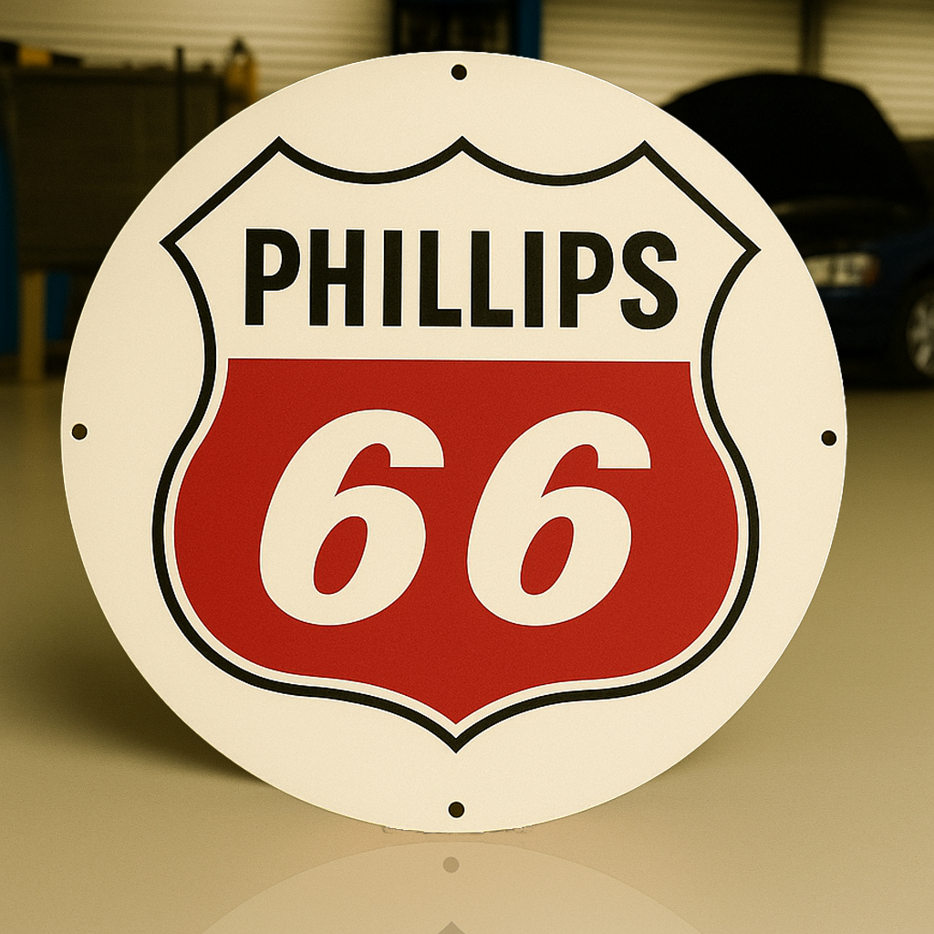 Phillips 66 - Route 66 - Bar Metal Tabela