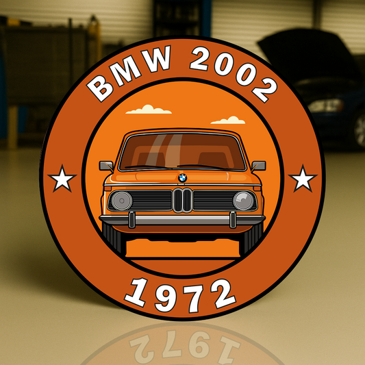 BMW 2002 Bavarian Classic Reborn Metal Tabela
