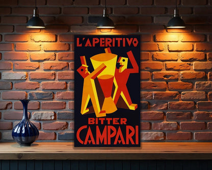Campari L'Aperitivo Metal Tabela