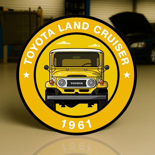 Toyota Land Cruiser 1961 FJ40 Iconic 4x4 Metal Tabela