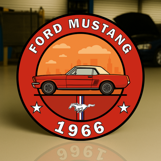 FORD MUSTANG American Muscle Icon (1966) Metal Tabela