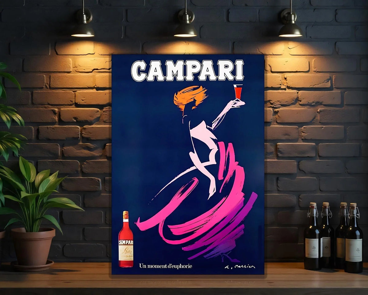 Campari French Elegance in Motion Dance Metal Tabela
