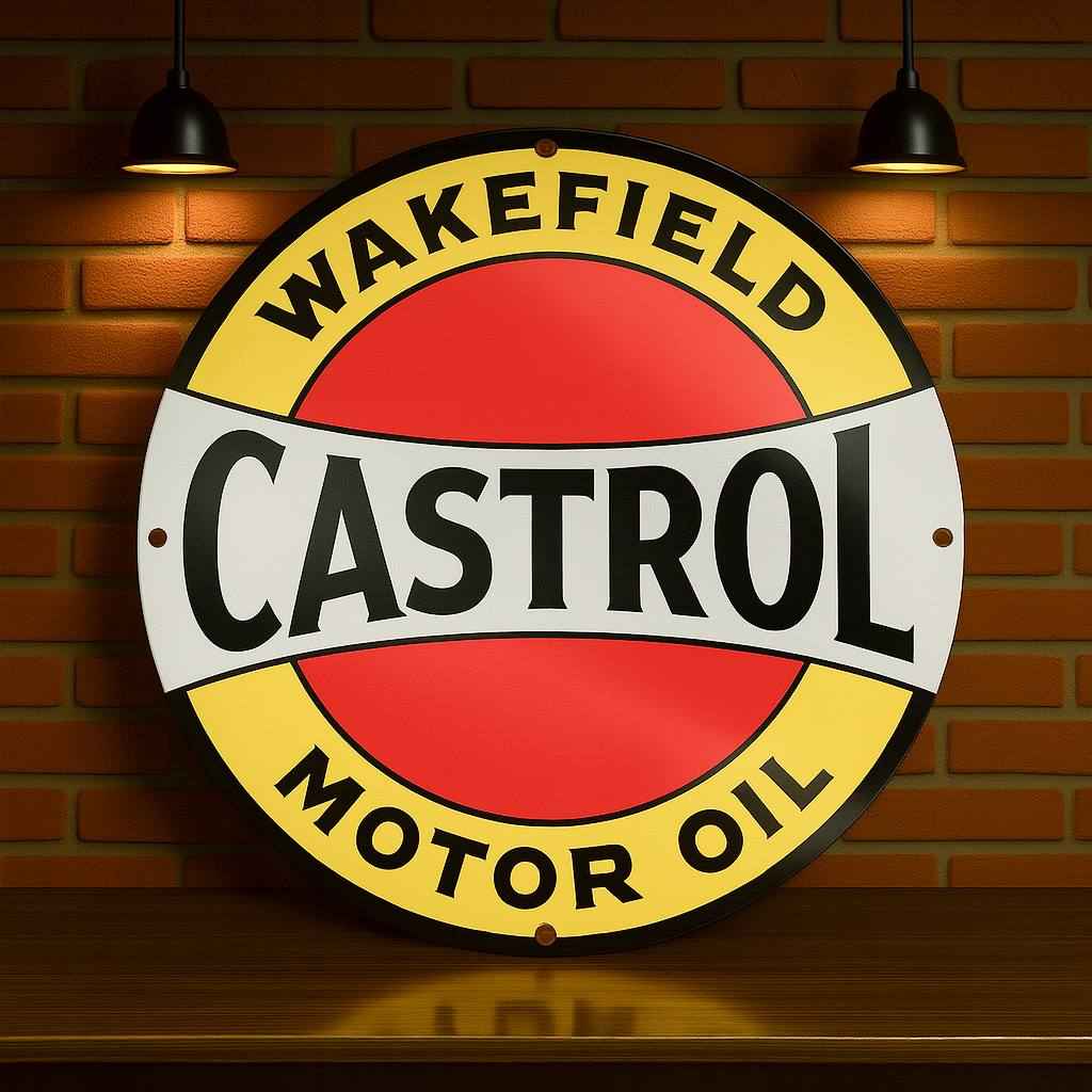 Wakefield Castrol Motor Oil Metal Tabela