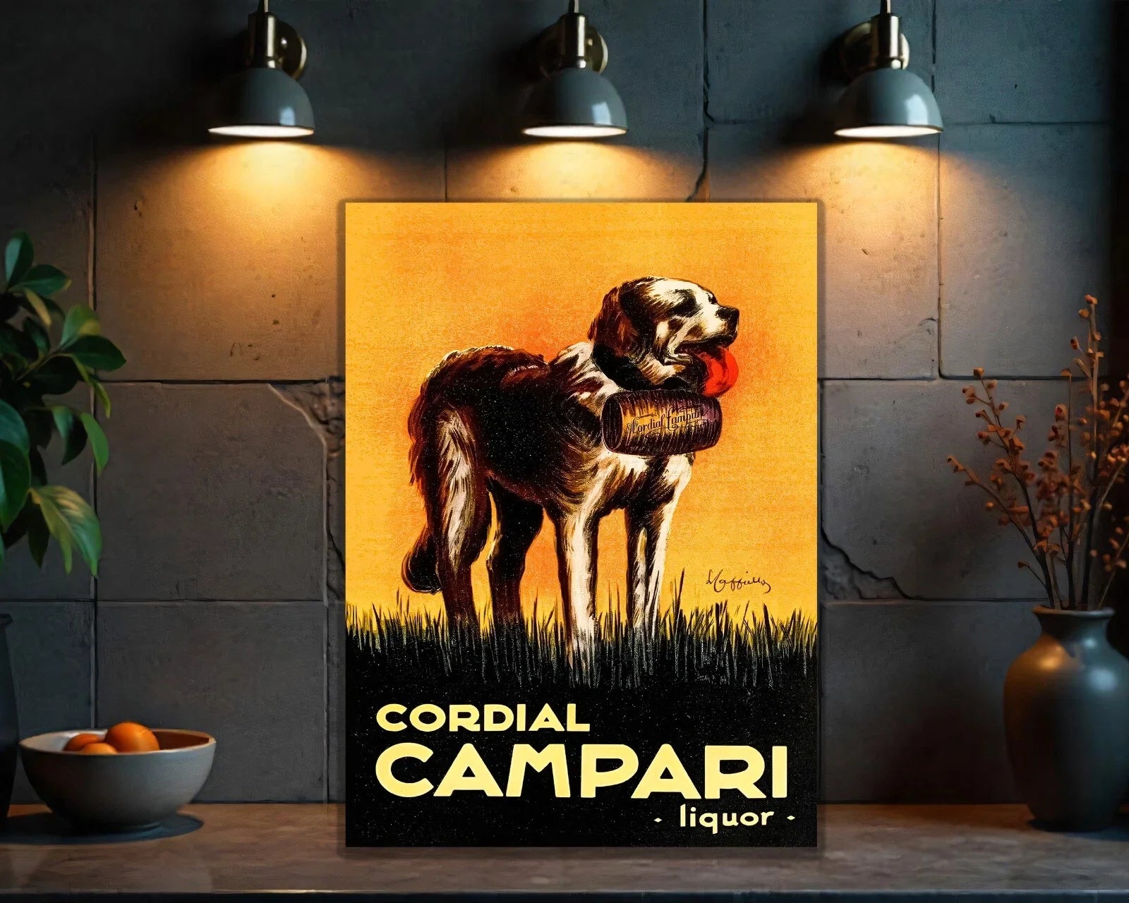 Campari Cordial Dog Metal Tabela