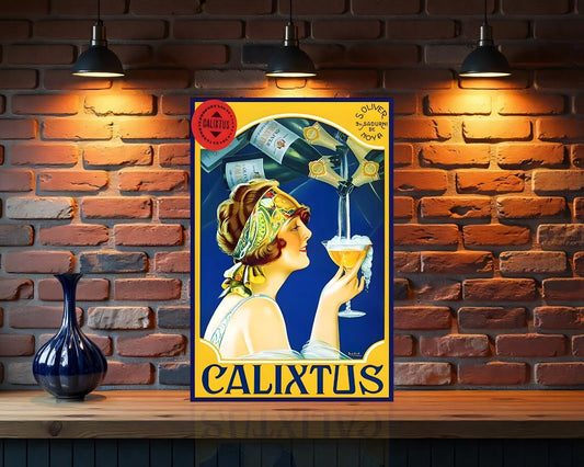 Calixtus Spanish Sparkling Wine Metal Tabela