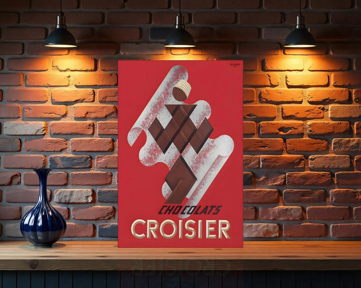 CHOCOLATS CROISIER Metal Tabela