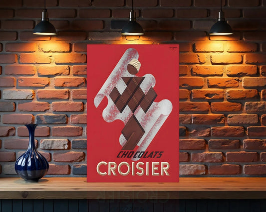CHOCOLATS CROISIER Metal Tabela