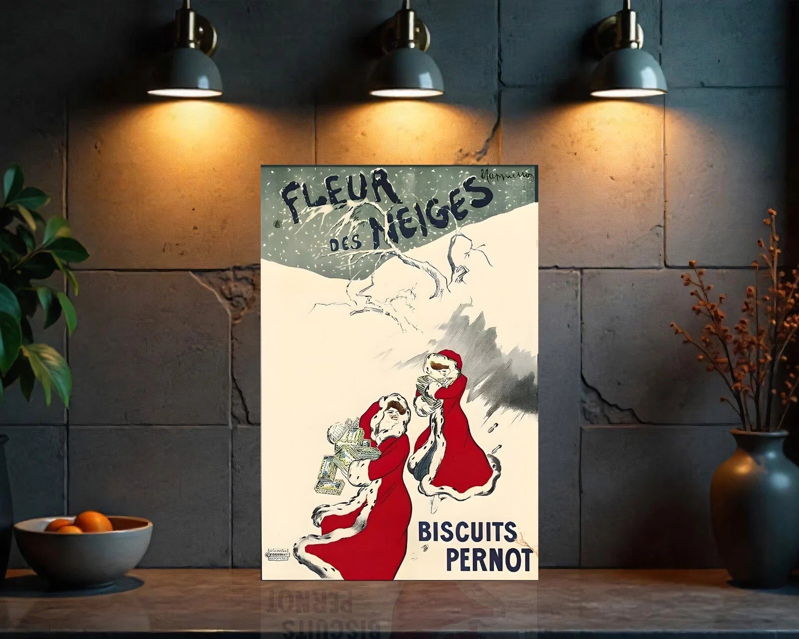 Fleur des Neiges Biscuits Pernot Metal Tabela