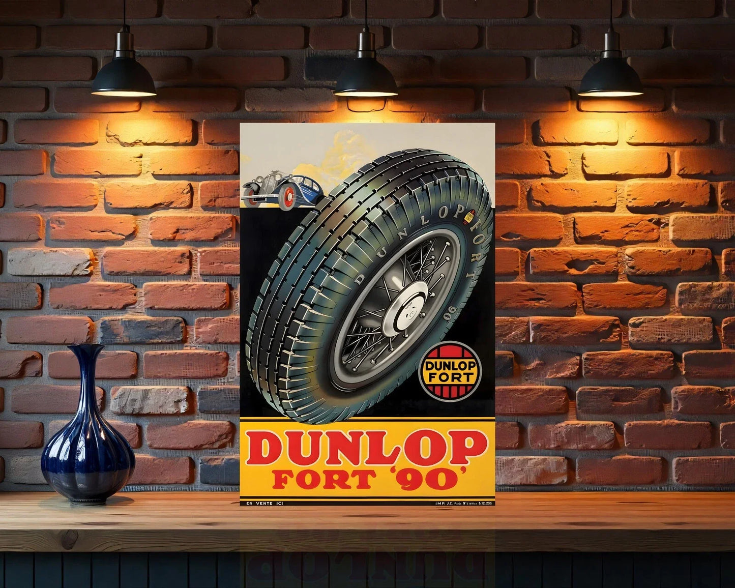 DUNLOP FORT '90' Metal Tabela