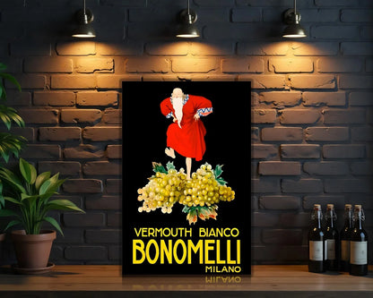 Bianco Bonomelli Vermouth Metal Tabela
