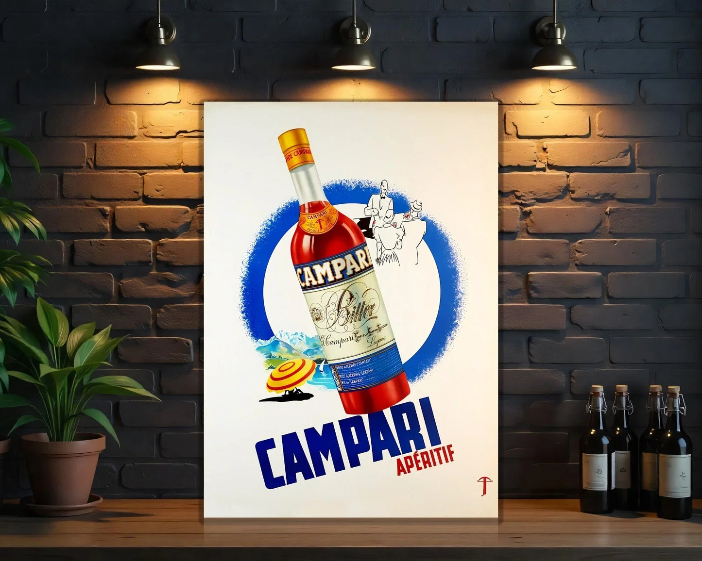 Campari Apéritif Circle Edition Metal Tabela
