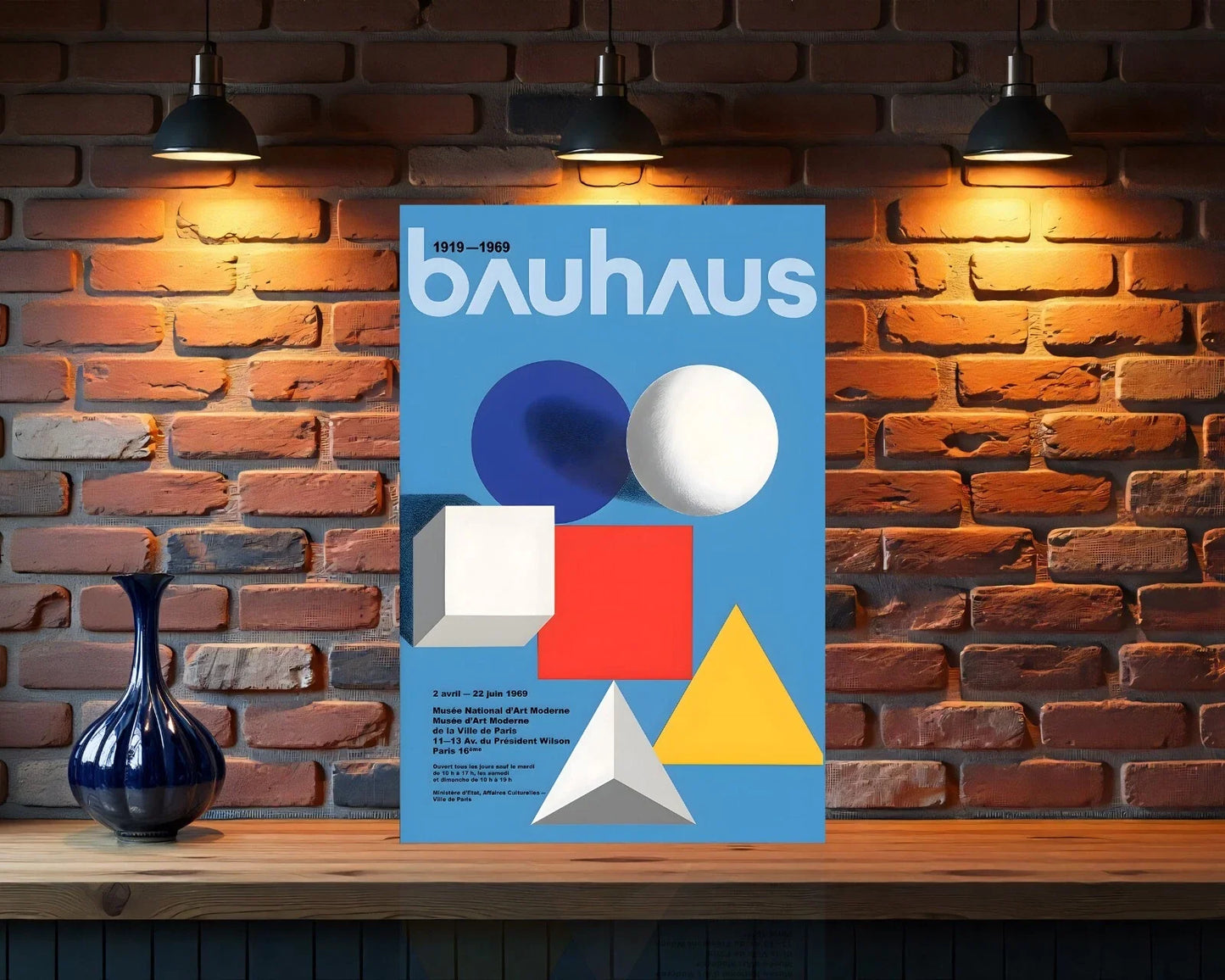 Bauhaus 1919 - 1969 Geometric Metal Tabela