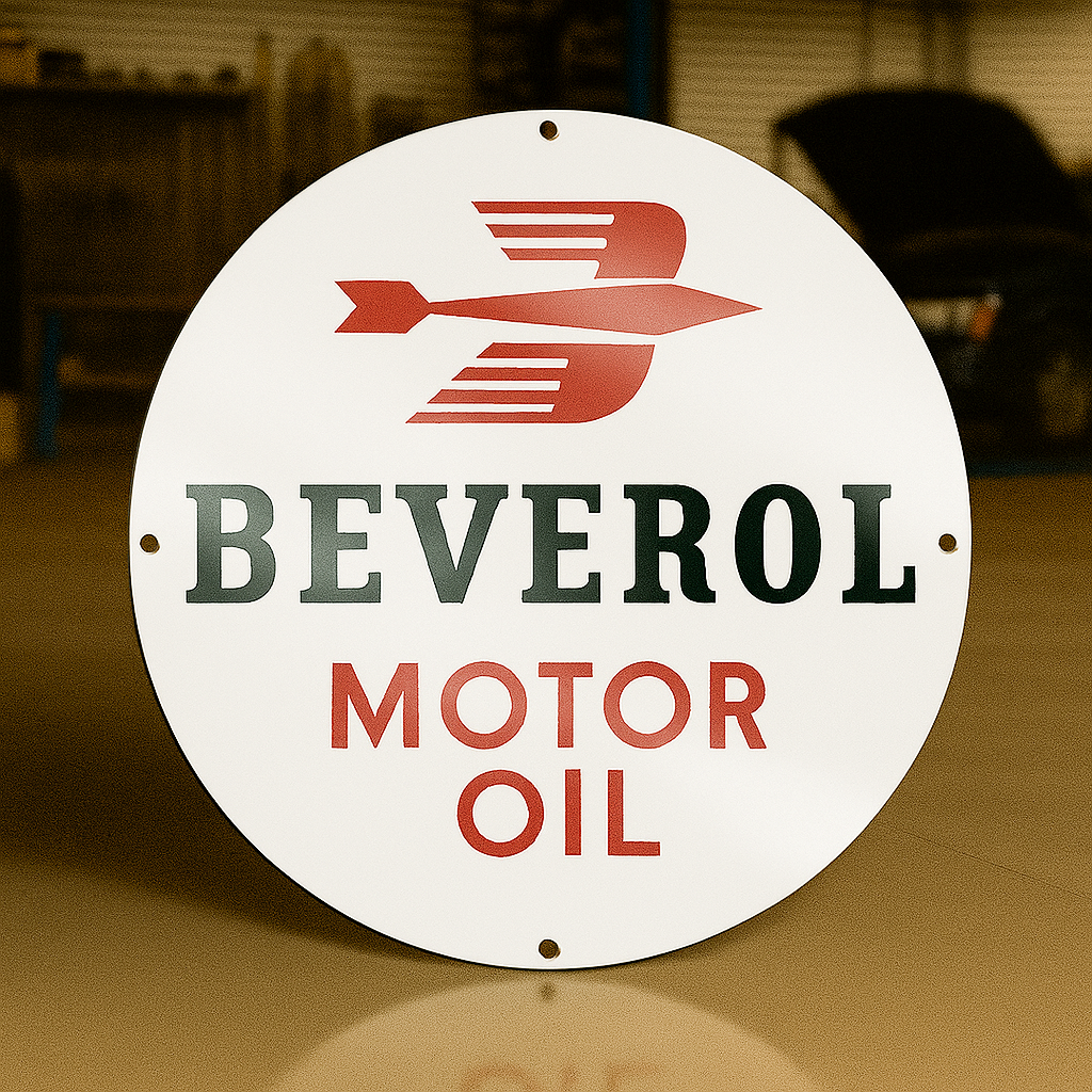 Beverol Motor Oil Metal Tabela
