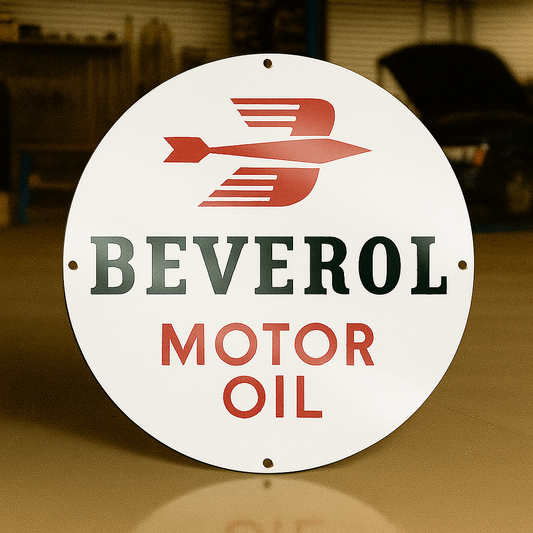 Beverol Motor Oil Metal Tabela